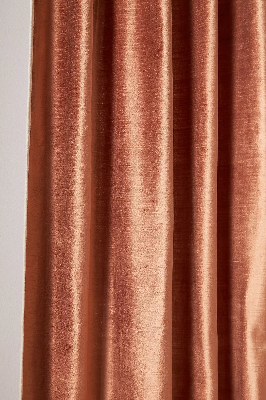 Adelina Piped Velvet Woven Curtain - Image 1