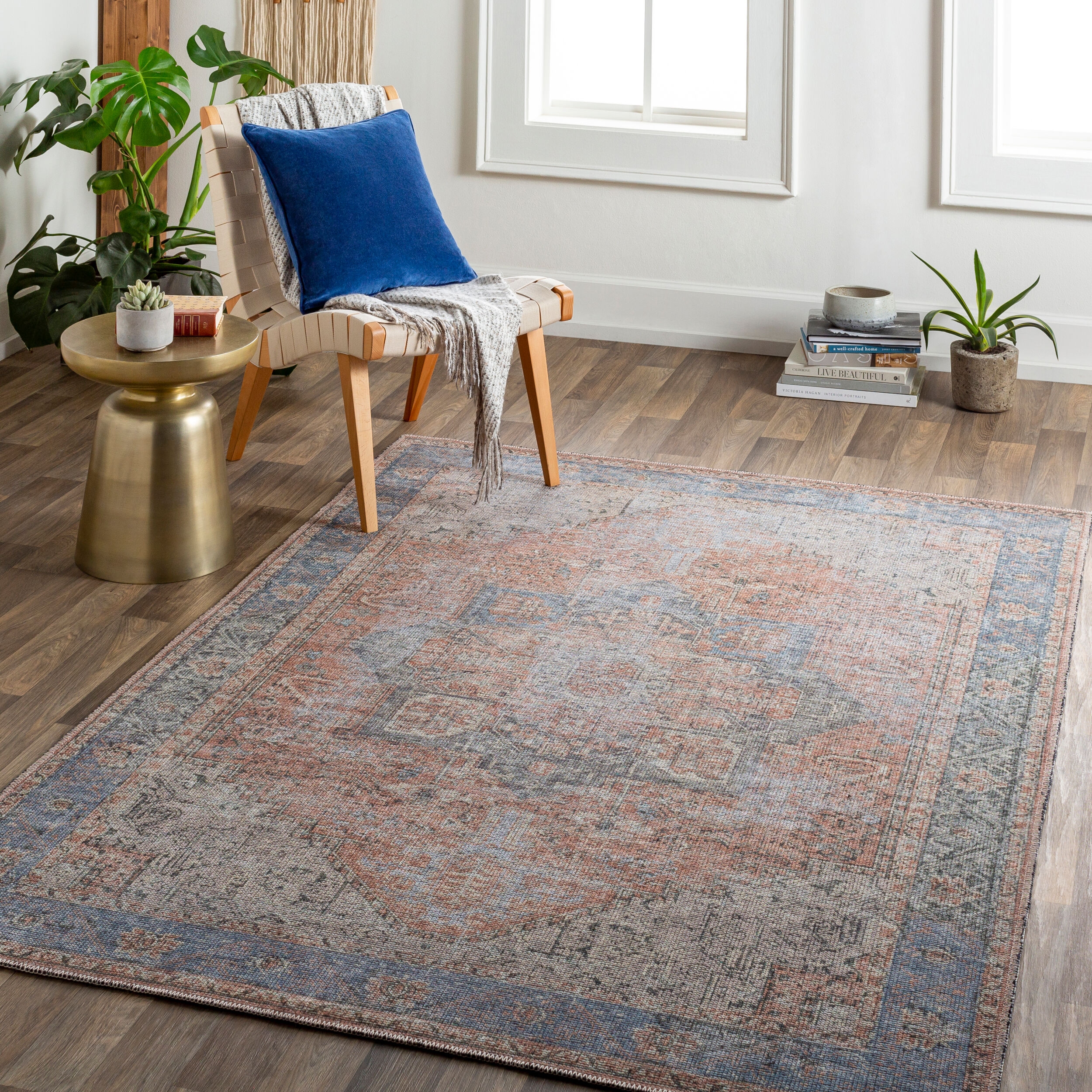 Livabliss Atlanta Gray Indoor 9'2" x 12' Machine Woven Rug - Image 1