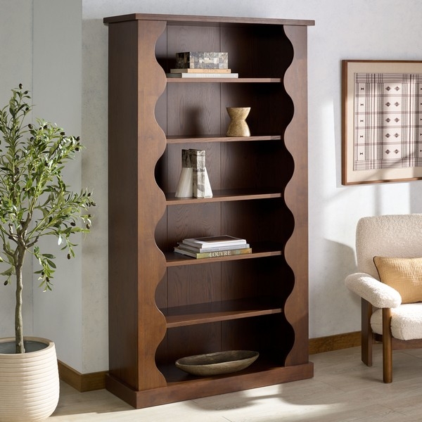 Tristyna Wood 6 Shelf Bookcase - Image 1