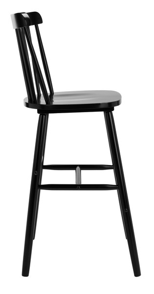 Galena Bar Stool - Black - Safavieh - Image 2