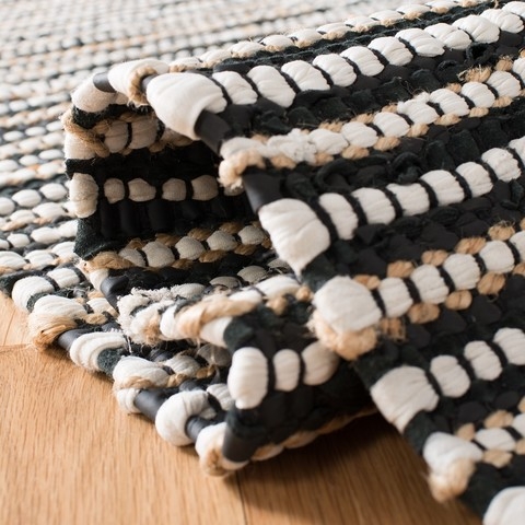 Arlo Home Hand Woven Area Rug, VTL373G, Black/Multi,  8' X 10' - Image 3