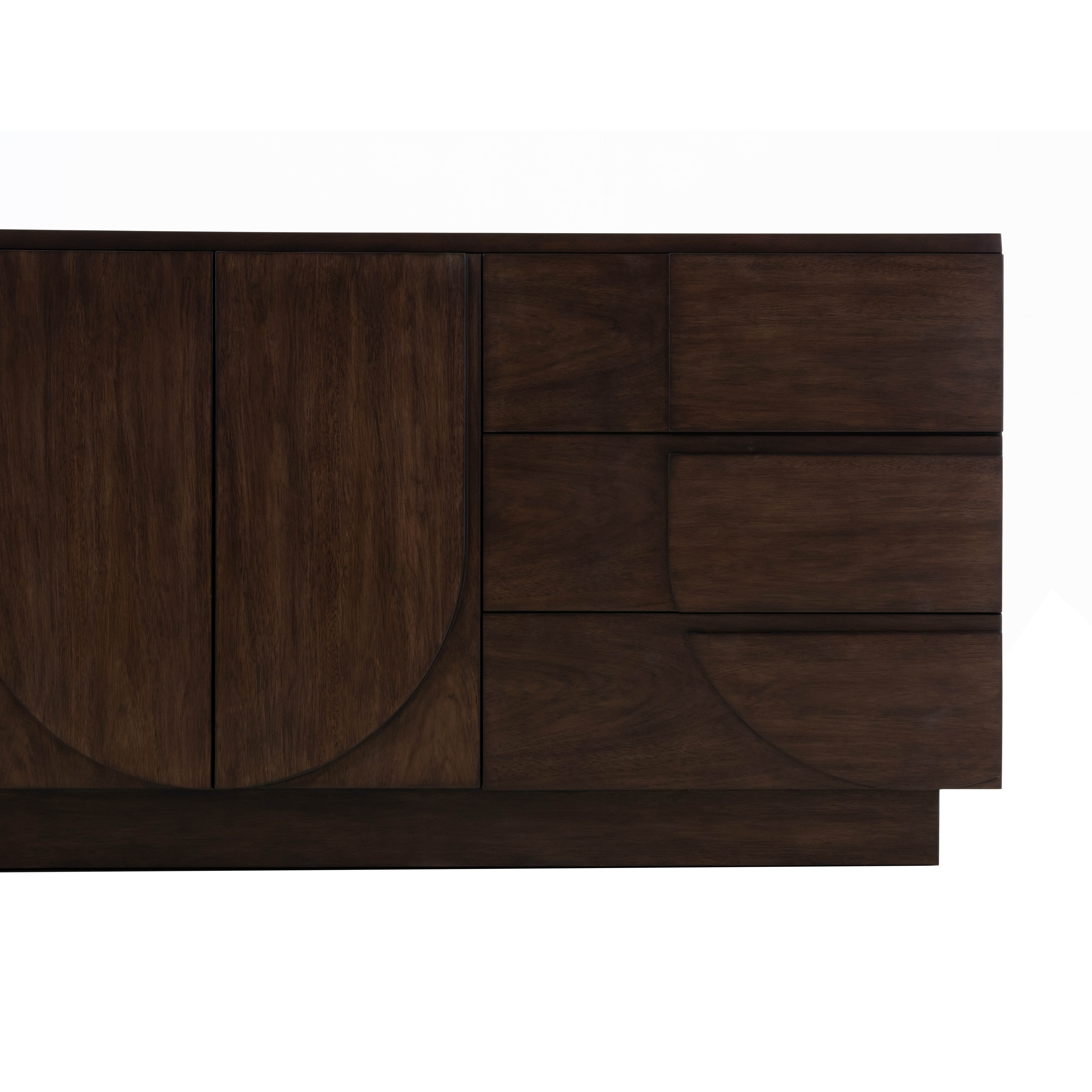 Simone Chocolate Brown Credenza - Image 5