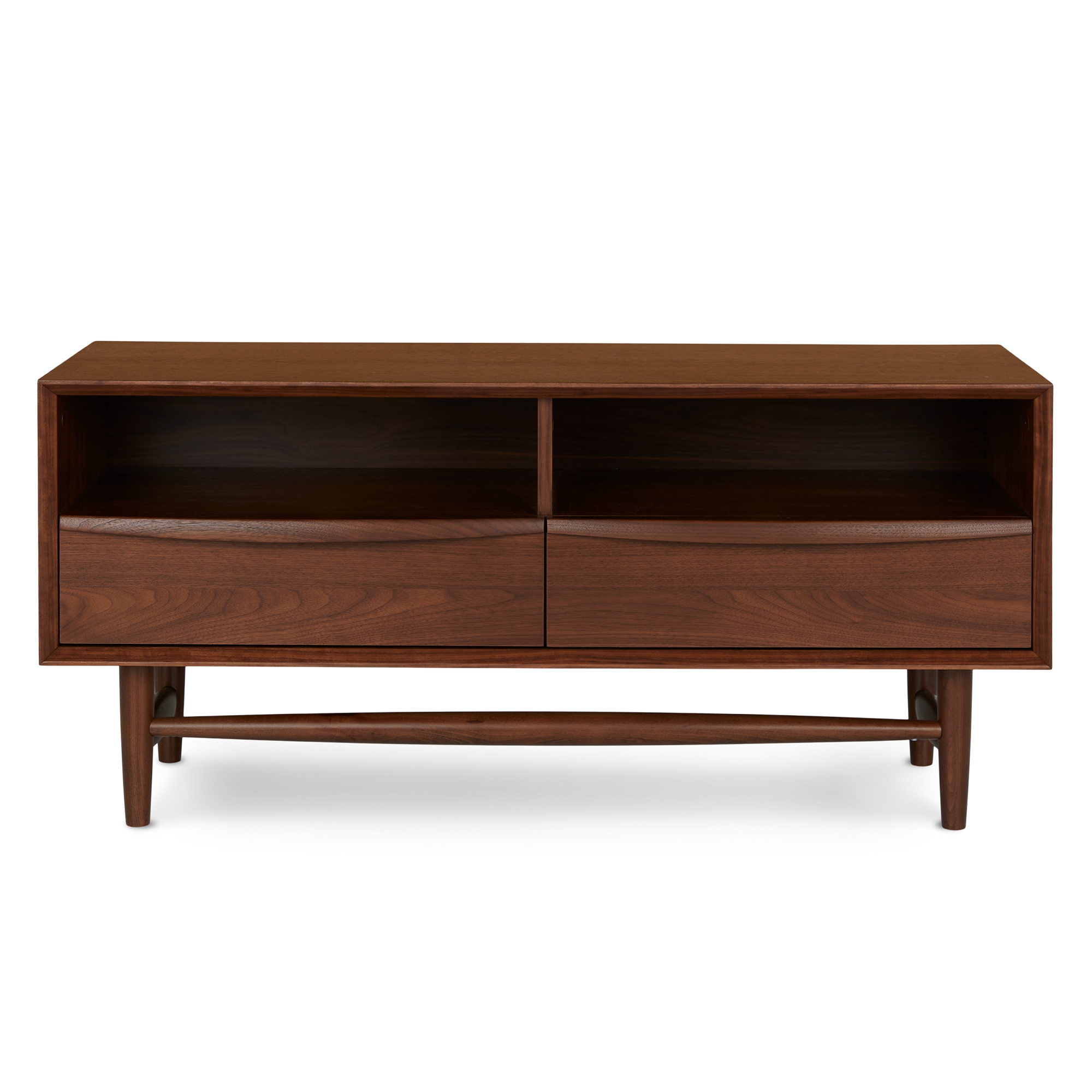 Lenia 42" Low Media Unit - Walnut - Image 0