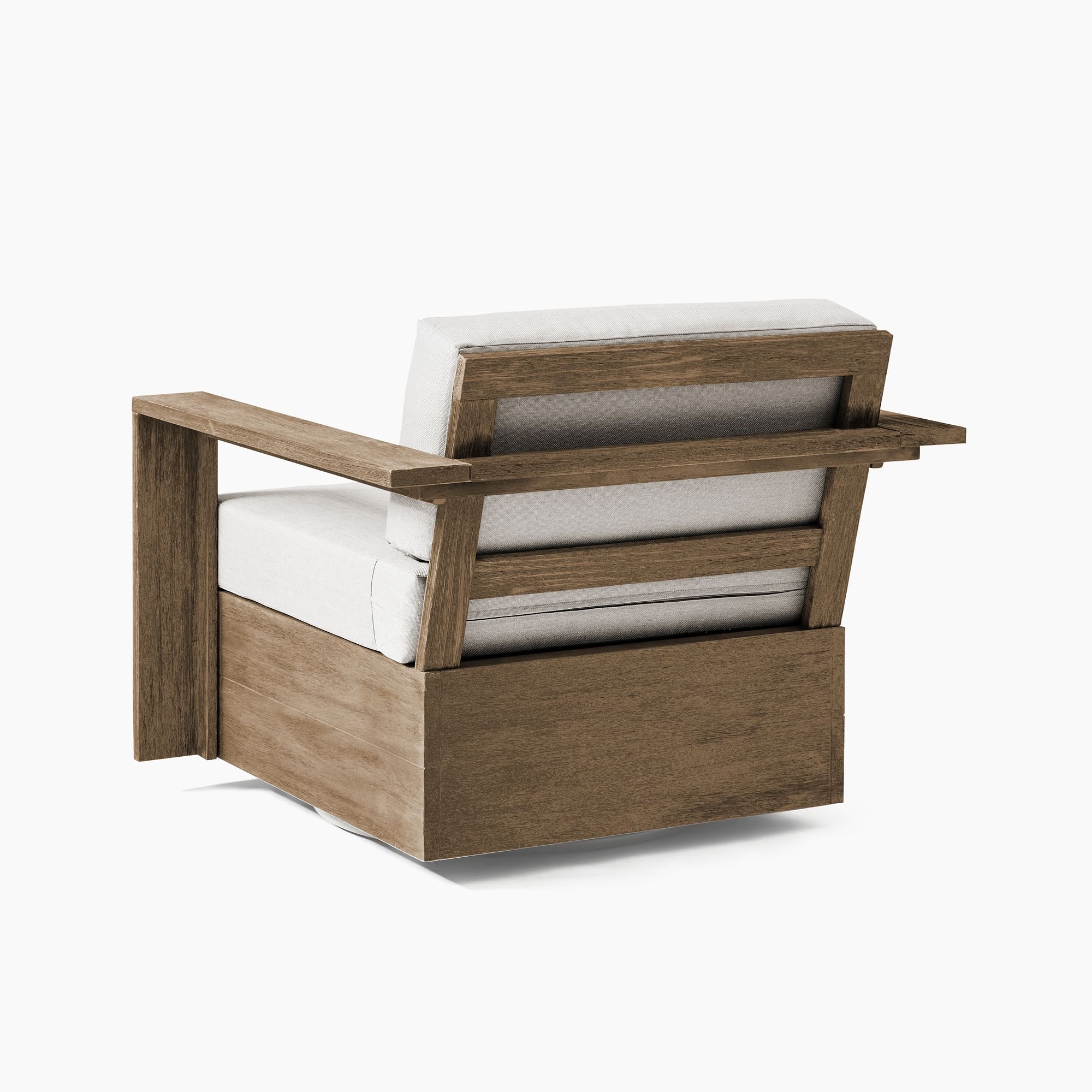 Portside Swivel Chair, Driftwood, Set of 2 - Image 4