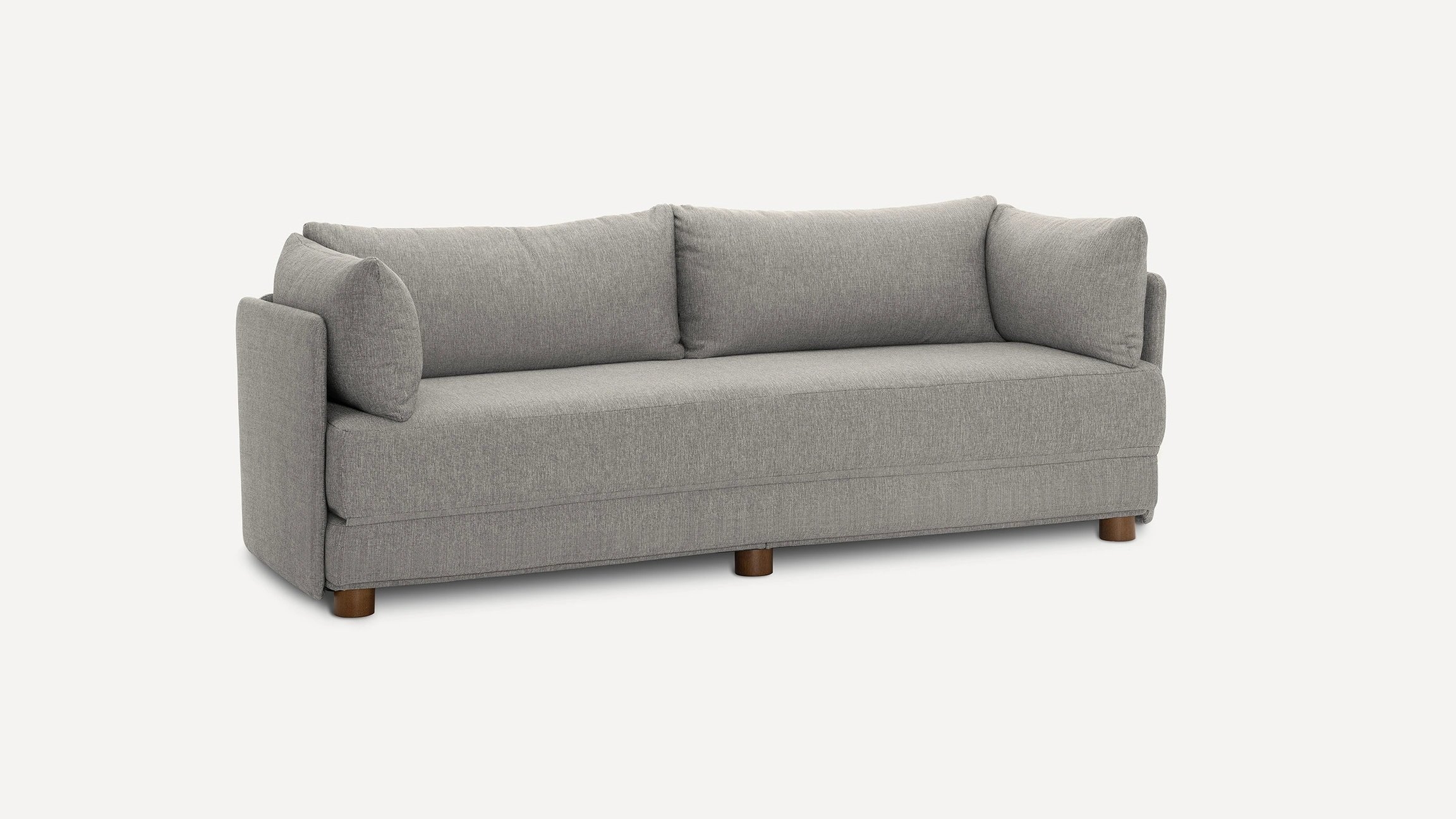 Shift Sleeper Sofa - Stone Grey - Performance Basketweave - Image 2