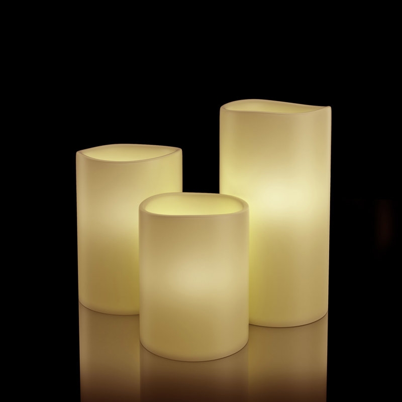 3 Piece Scented Flameless Candle Set - Image 2