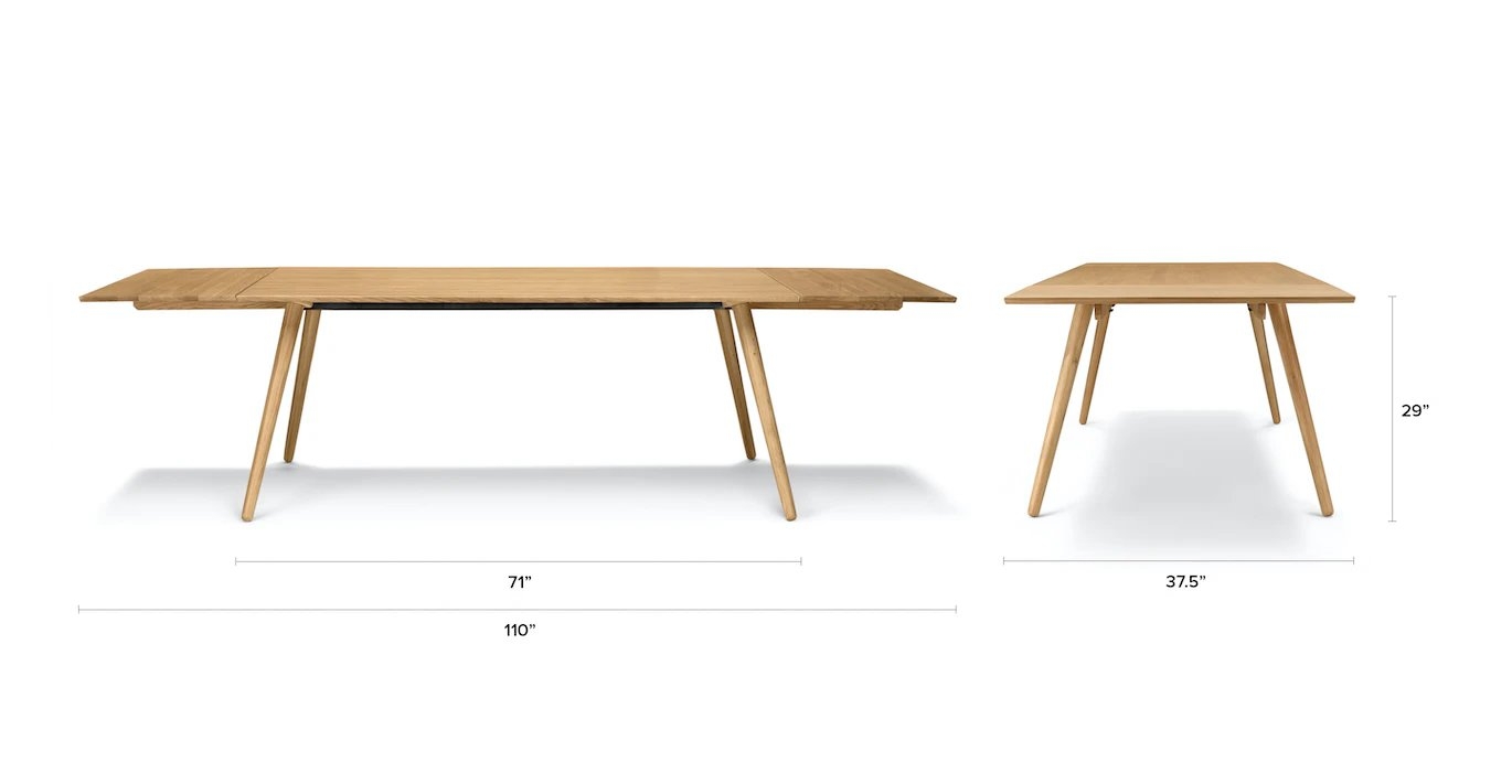 Seno Oak Dining Table, Extendable - Image 10