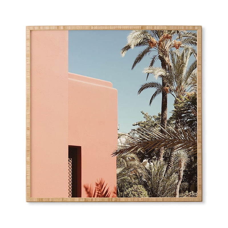 Hacienda by Gale Switzer - Framed Wall Art Bamboo 30" x 30" - Image 0