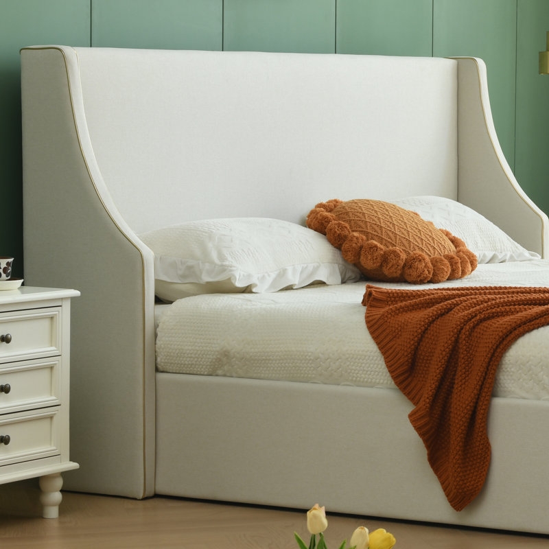 Bertolucci Hydraulic lift storage upholstered flat bed - Image 5