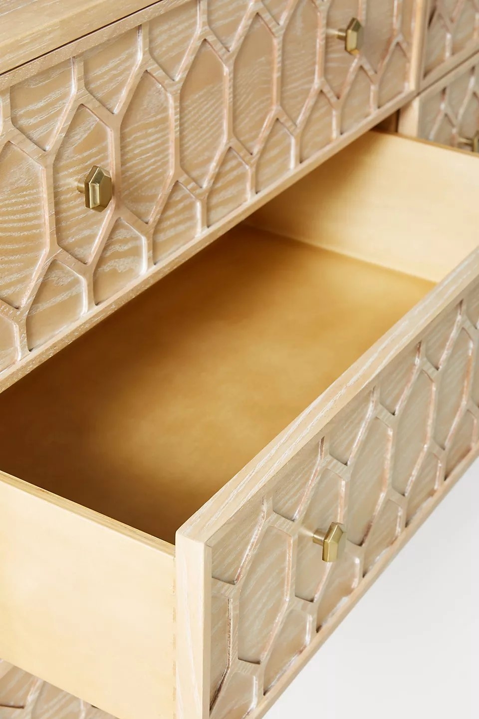 Textured Trellis Six-Drawer Dresser - Image 3