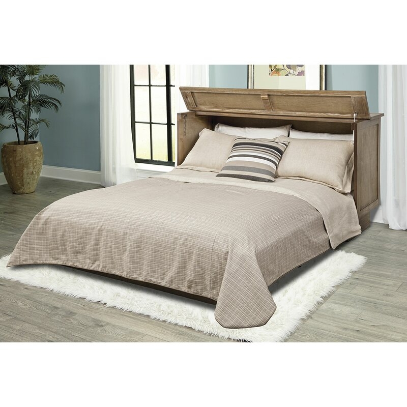 Essie Queen Storage Murphy Bed with Mattress and Power Outlets - Image 2