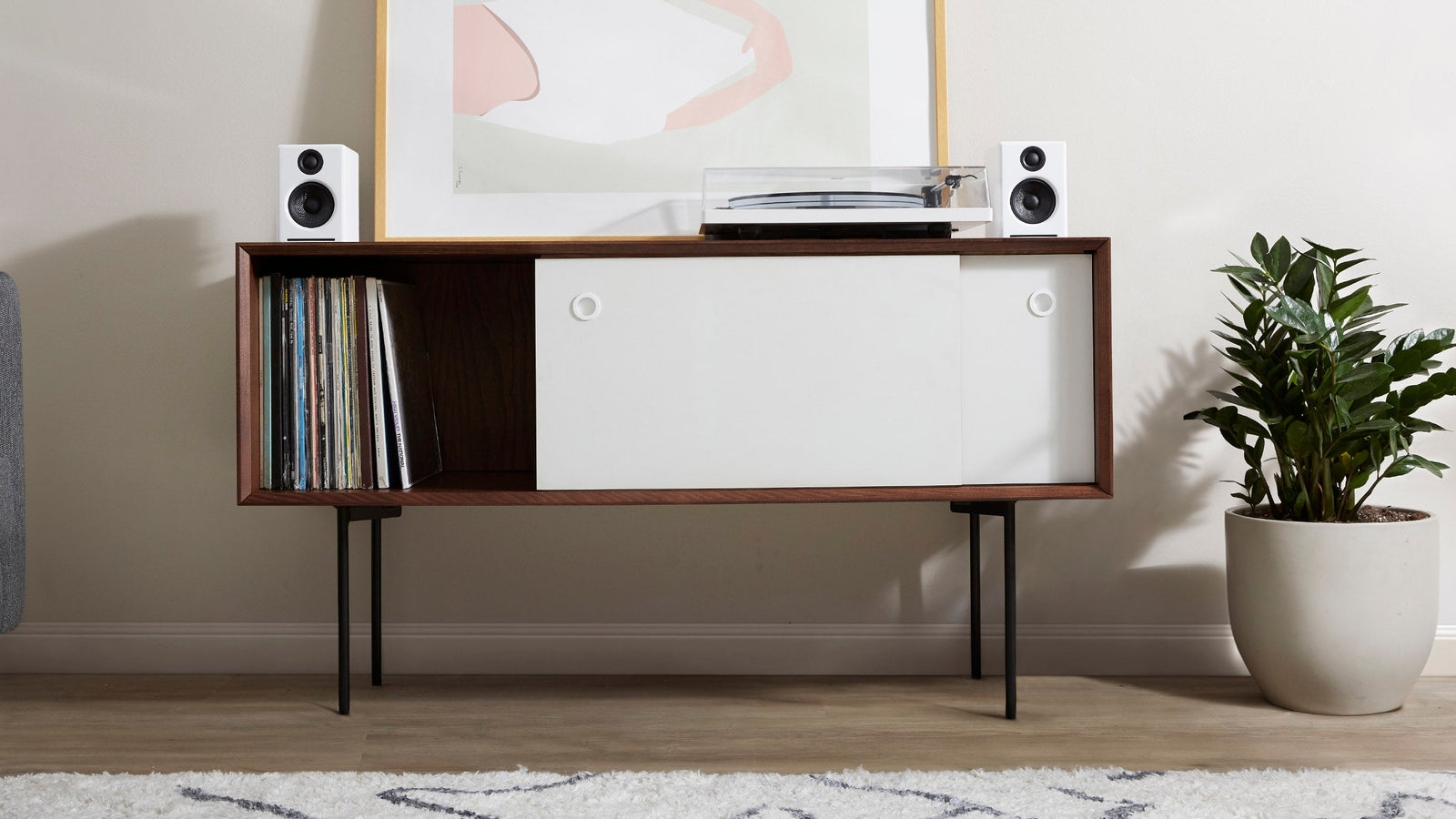 Carta Credenza - Walnut - Wood / Straight Leg - Image 2