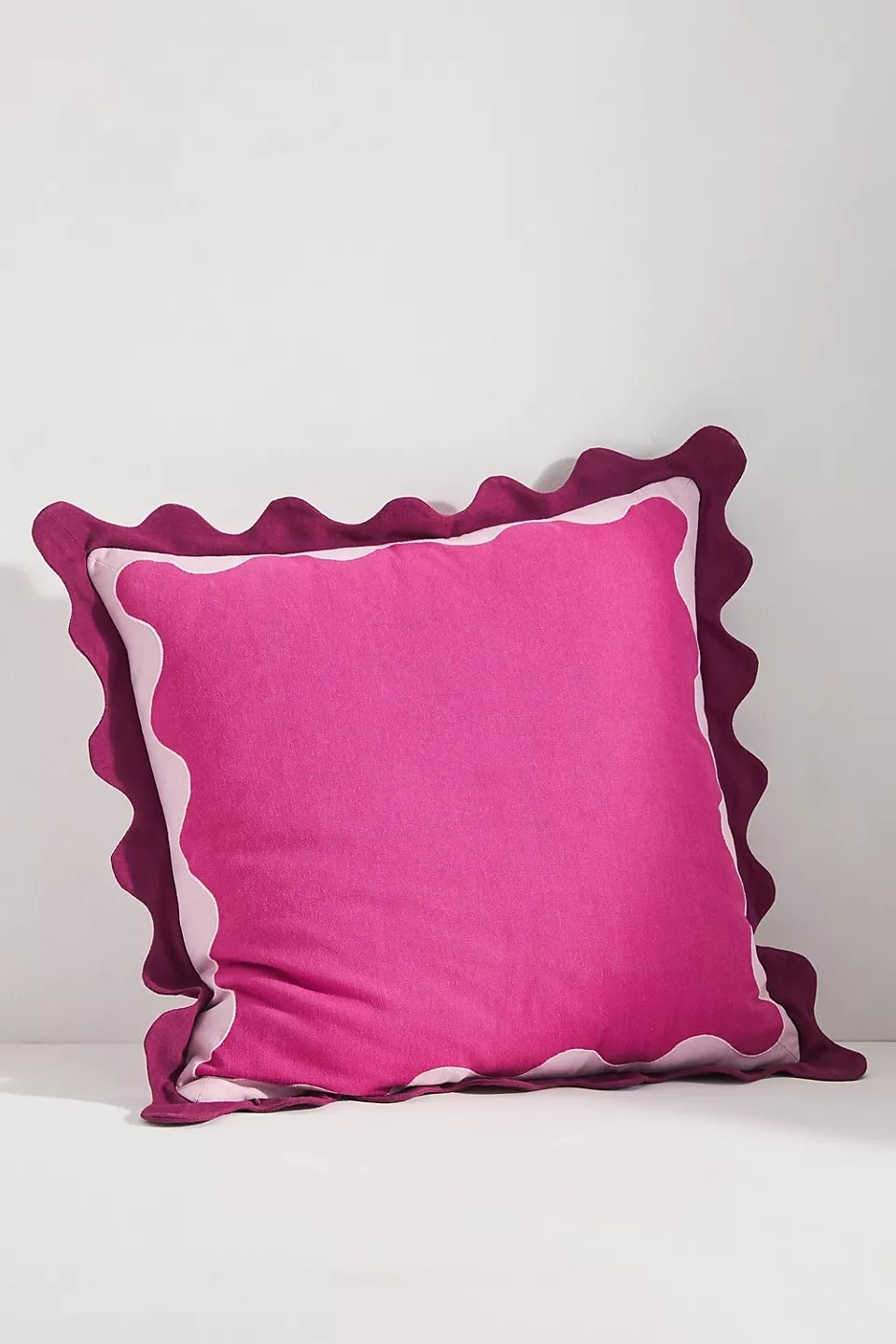 Maeve Scallop Pillow, Pink - Image 1
