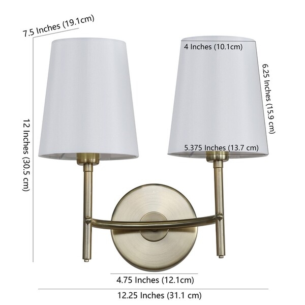 Barrett Two Light Wall Sconce - Brass - Image 1