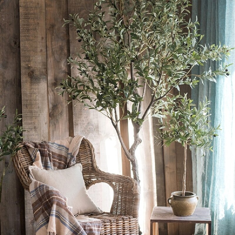 Large Artificial Olive Tree 94" Tall - Image 1