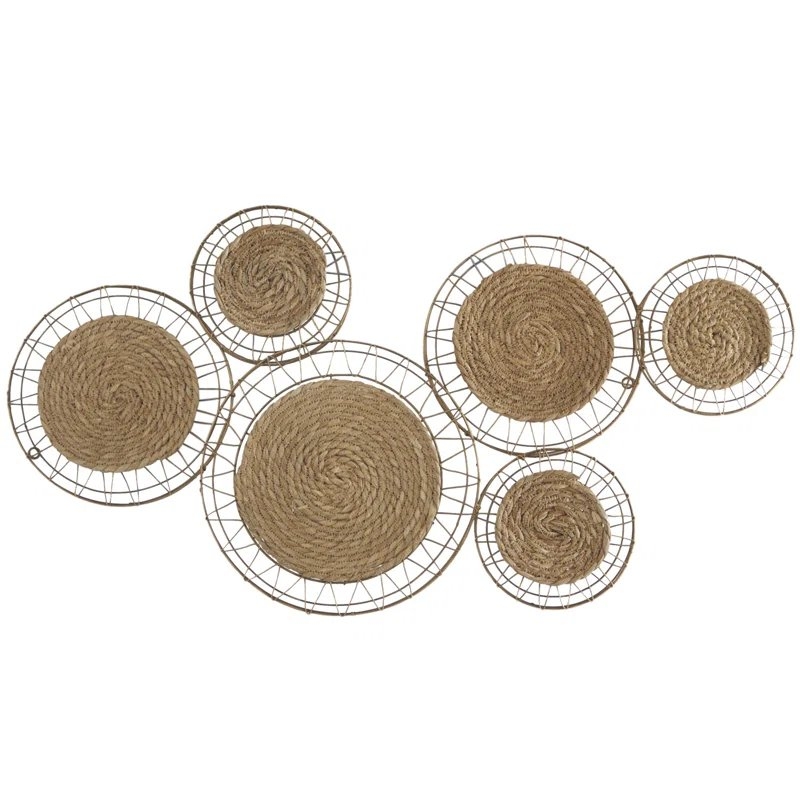 Handmade Boho Abstract Wall Decor on Fabric - Image 3