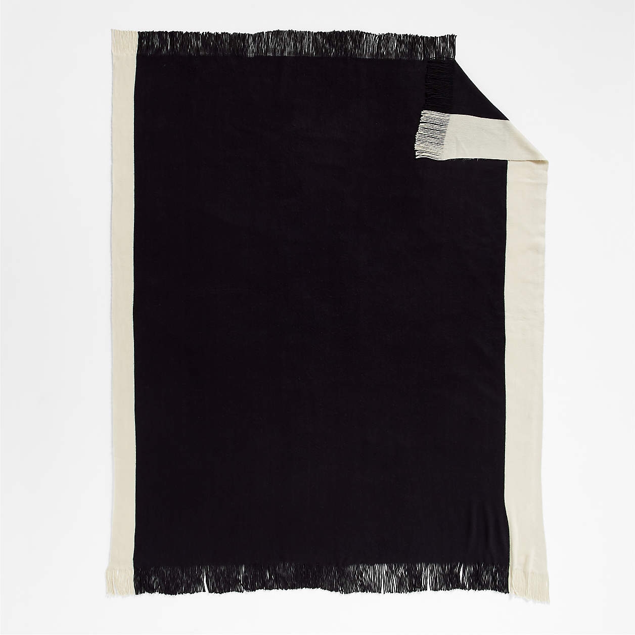 Tepi 70"x55" Black Throw Blanket - Image 3