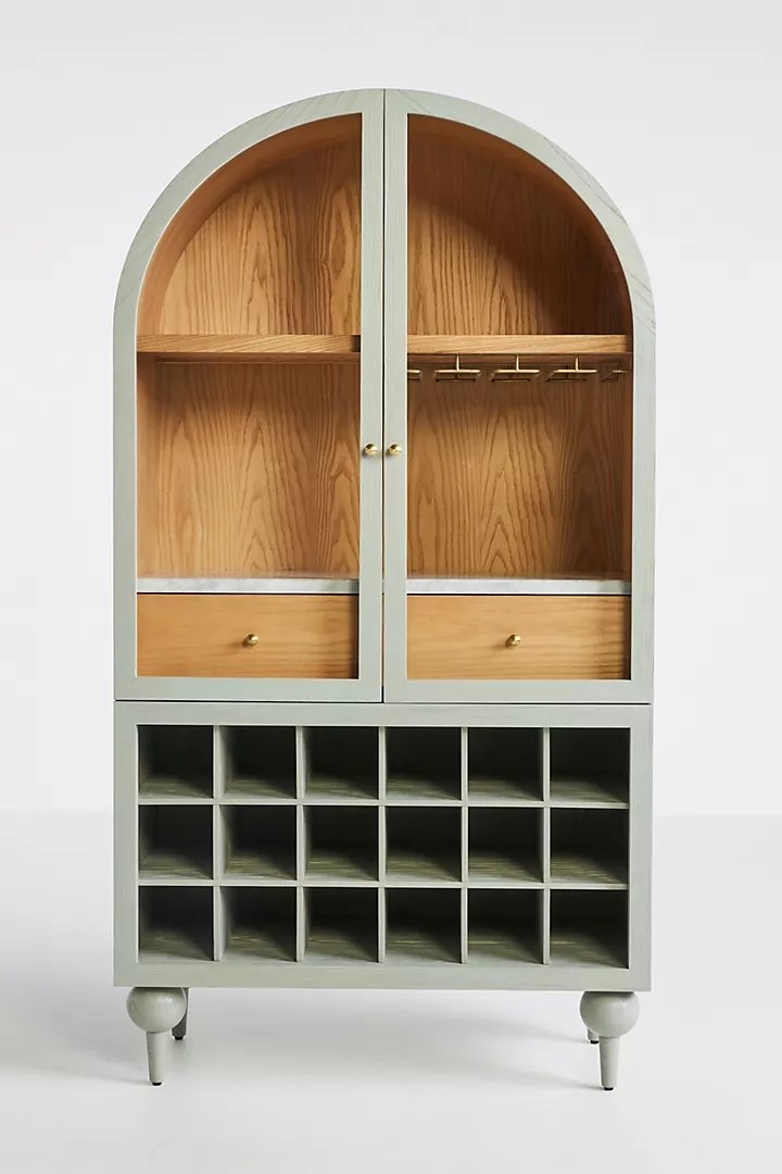 Fern Bar Cabinet By Anthropologie in Green - Image 1