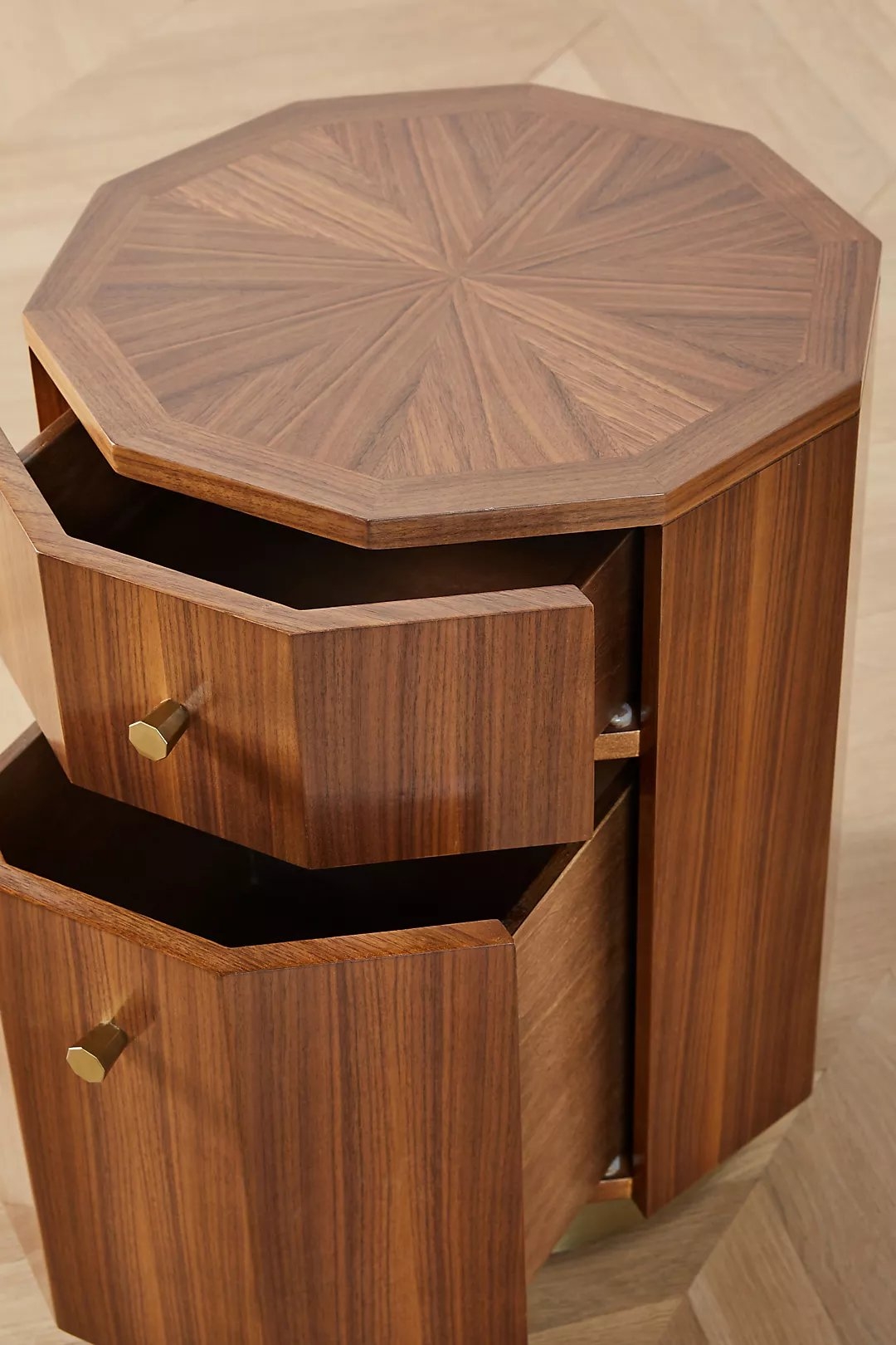 Quillen Marquetry Side Table - Image 4