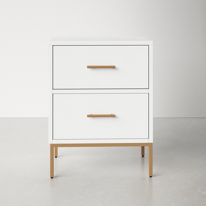 Amella 2 - Drawer Nightstand in White - Image 0
