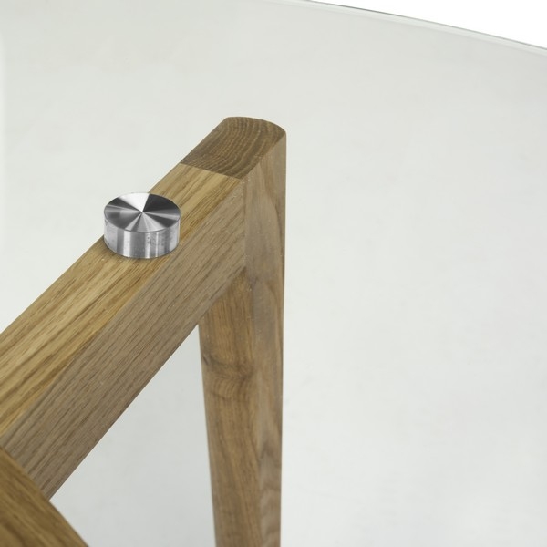 Marjoram Round Glass Coffee Table - Clear - Safavieh - Image 3