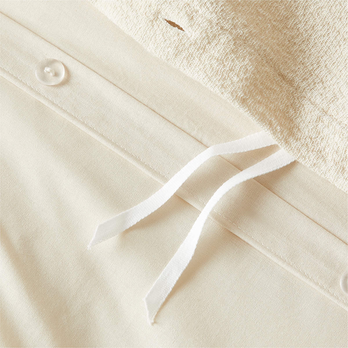 Monty Organic Cotton Natural King Duvet Cover - Image 2