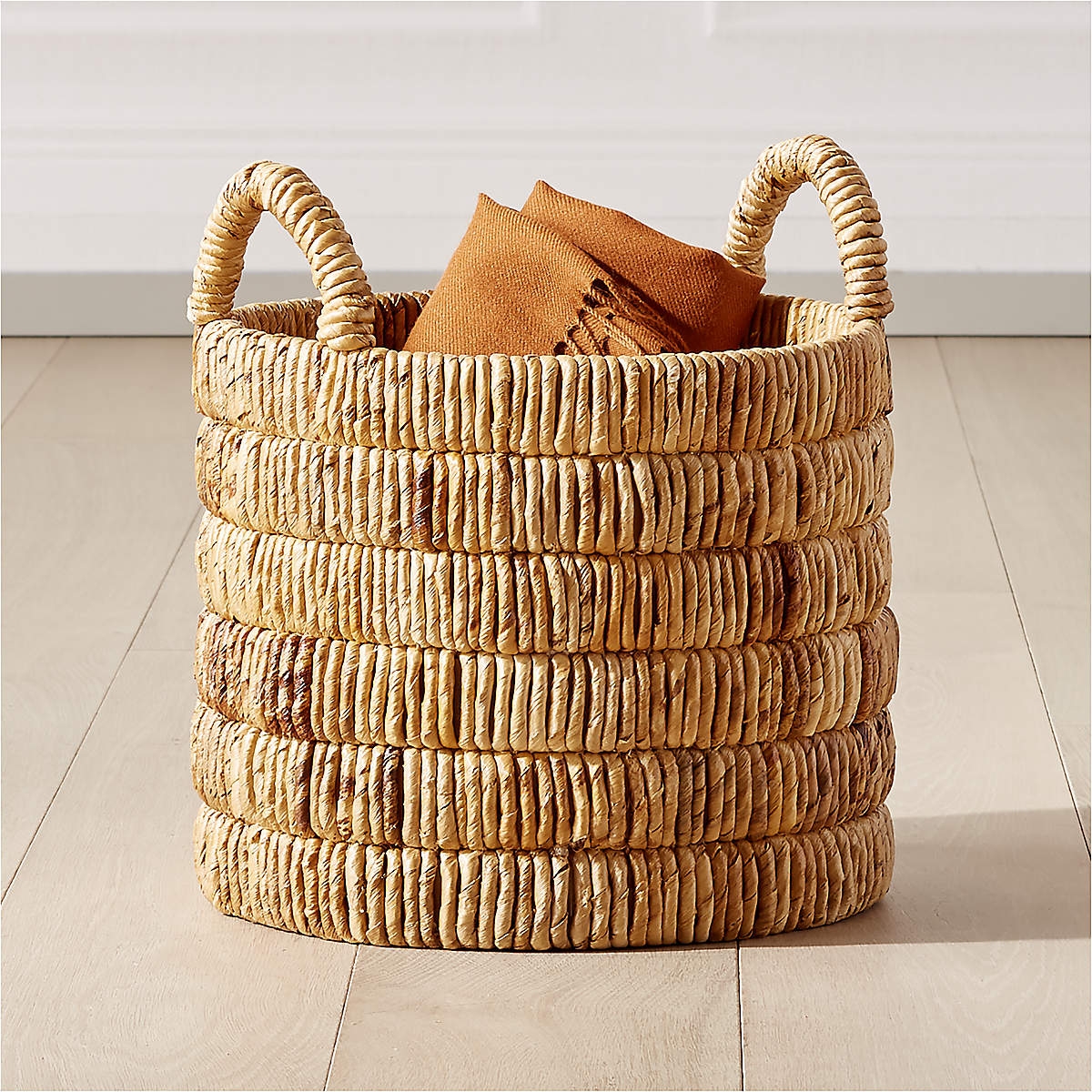 Milos Handwoven Storage Basket Medium - Image 2