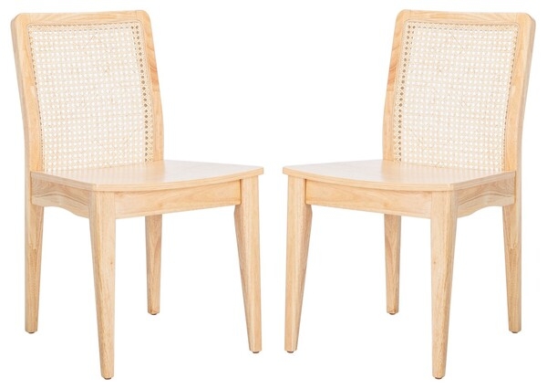 Benicio Rattan Dining Chair - Natural - Safavieh - Image 2