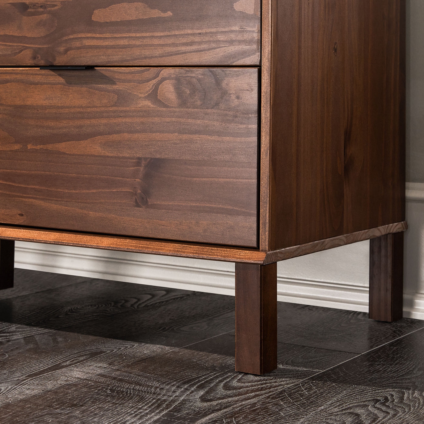 Elias 6-Drawer Contemporary Dresser with Curved Top - Image 2