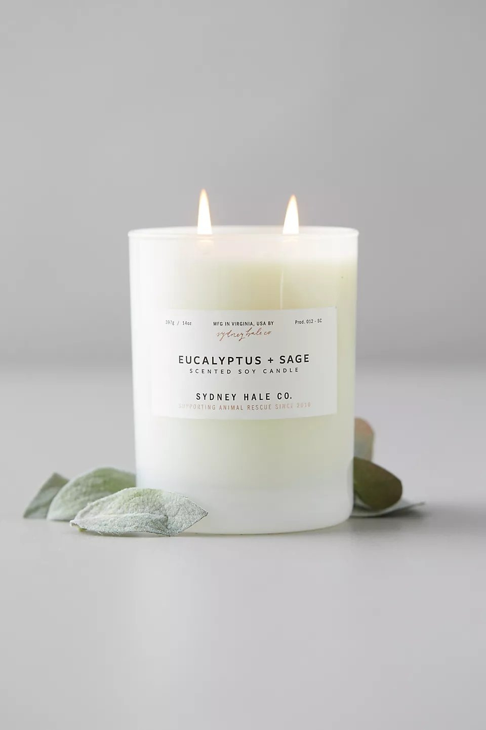 Sydney Hale Candle, Eucalyptus + Sage - Image 1