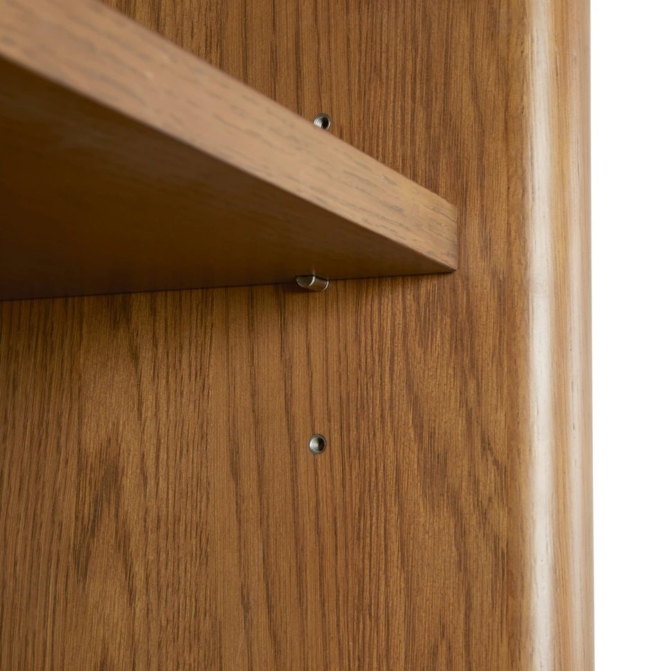 Torme 34" Bookcase with Storage, Tall - Smoked Oak - Image 4