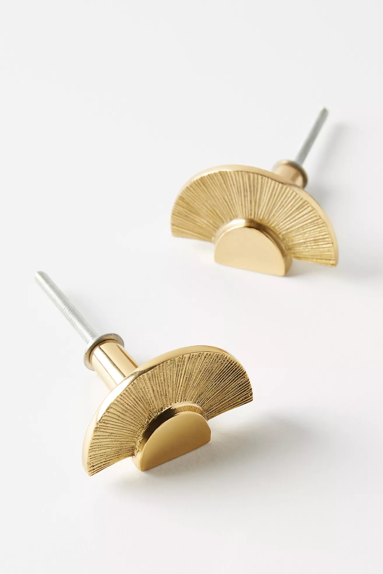 Graham Brass Knobs, Set of 2 - Image 0