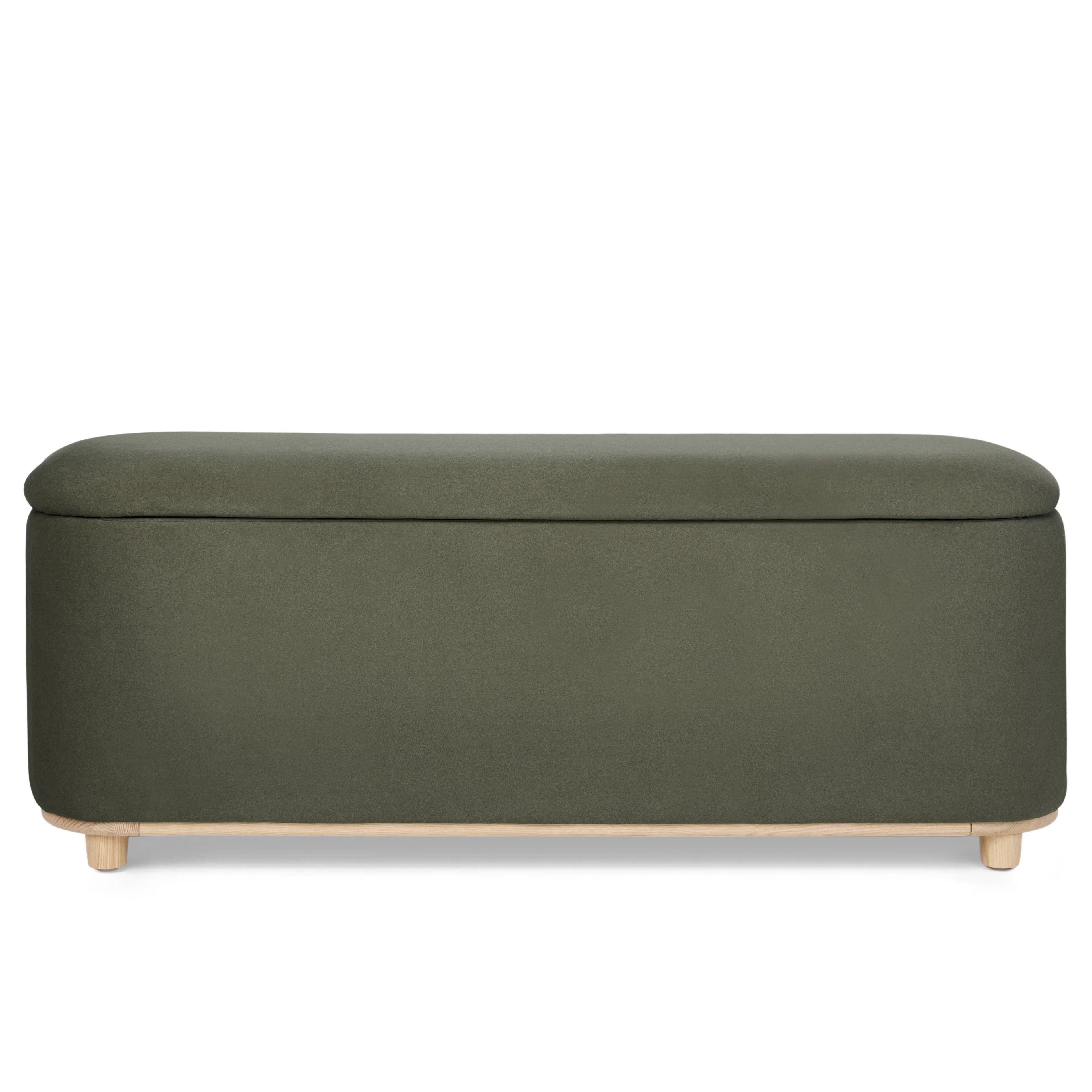 Maribo 48" Storage Ottoman - Felted Green - Image 1