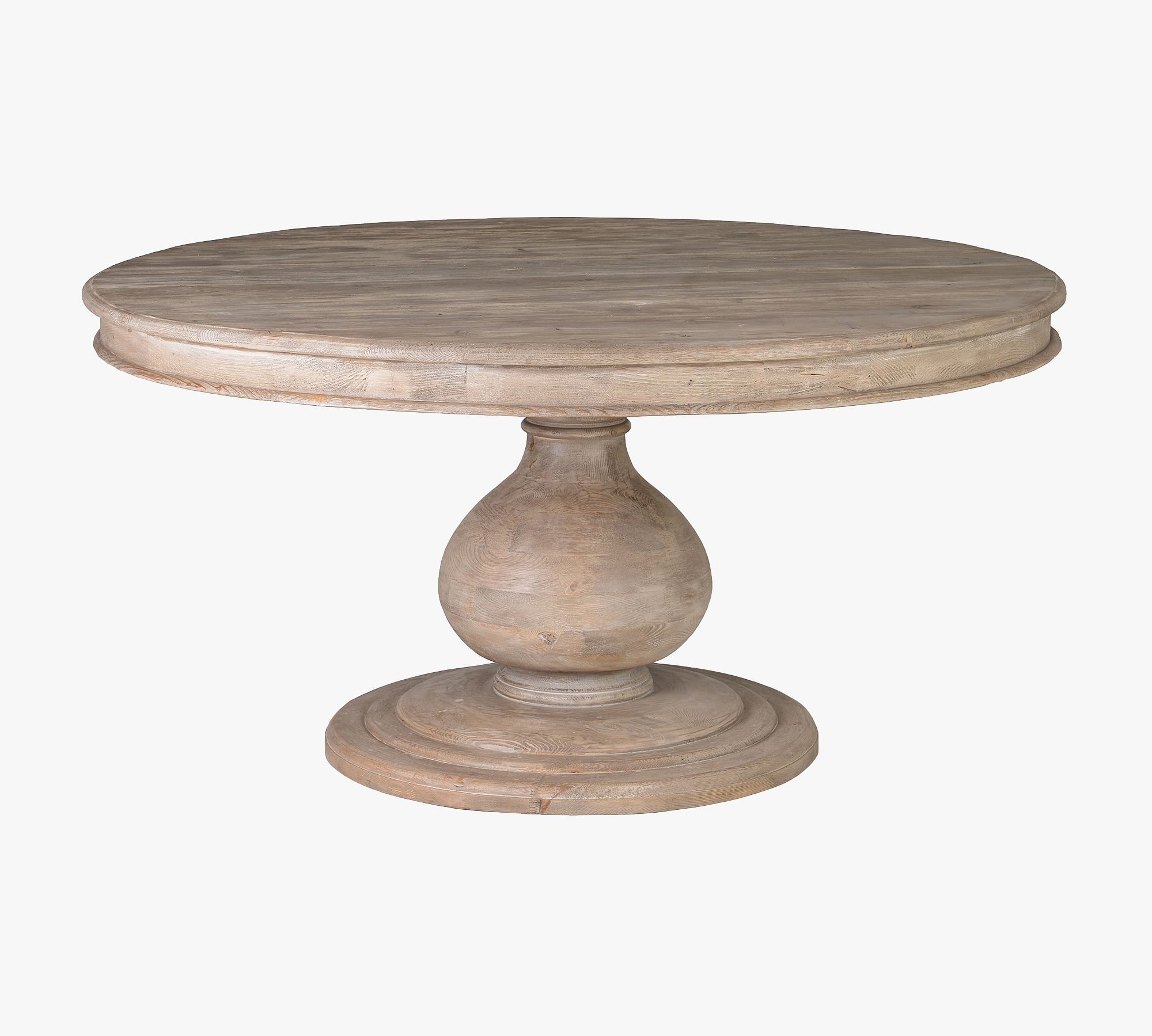 Carrie Round Reclaimed Wood Dining Table, Smoked Cashew, 60"D - Image 0