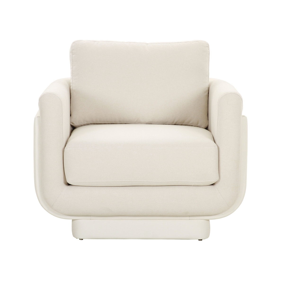Rhonnie Cream Monotone Armchair - Image 1