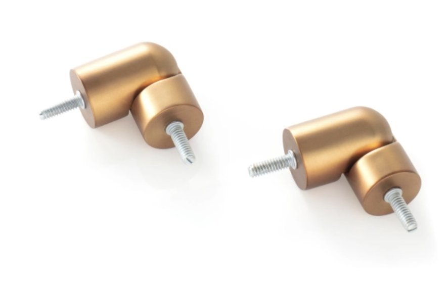 Bay Window Satin Brass Connector - Image 0