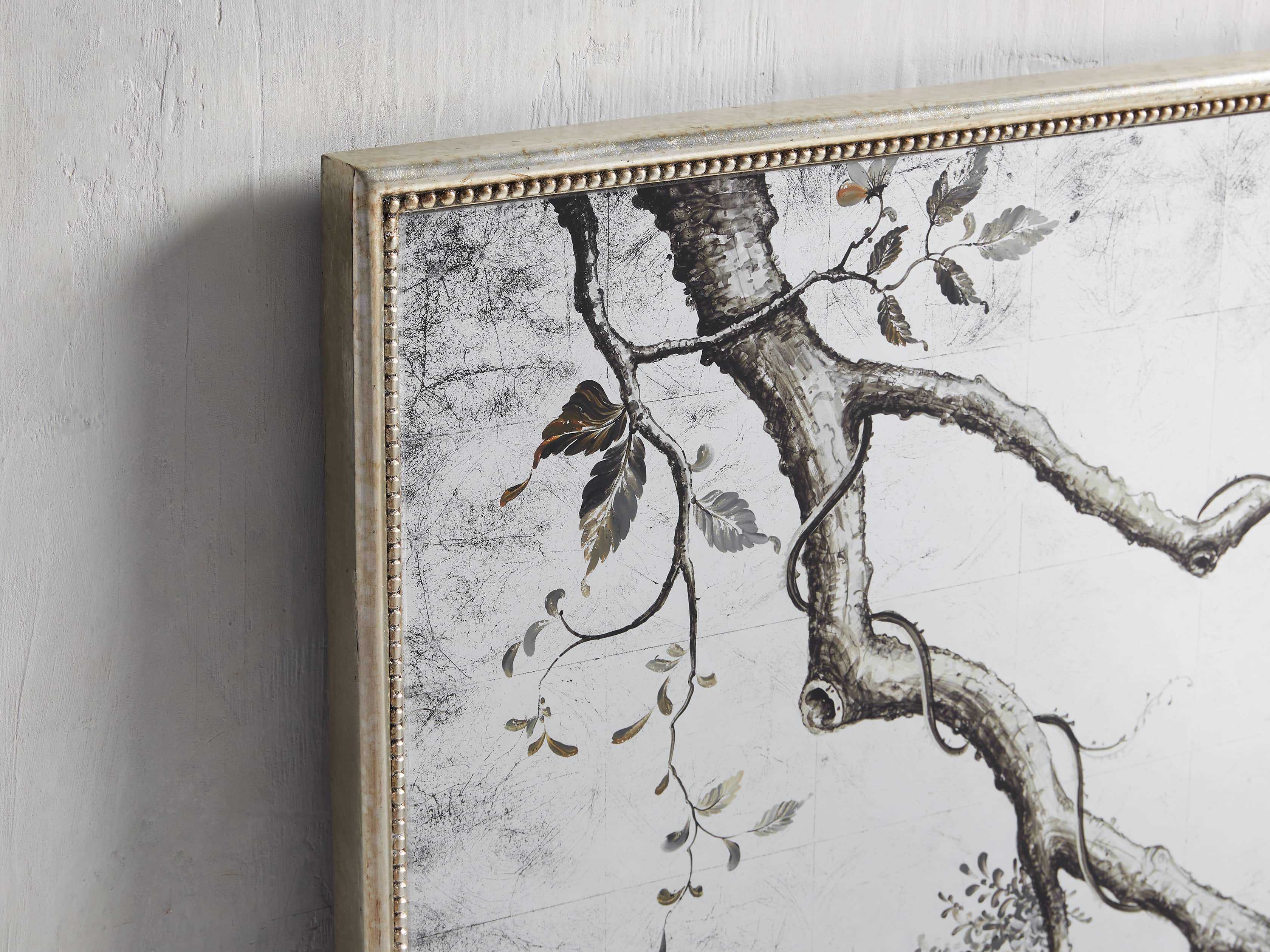 Madeline Wall Mirror in Wood Silver - Image 2