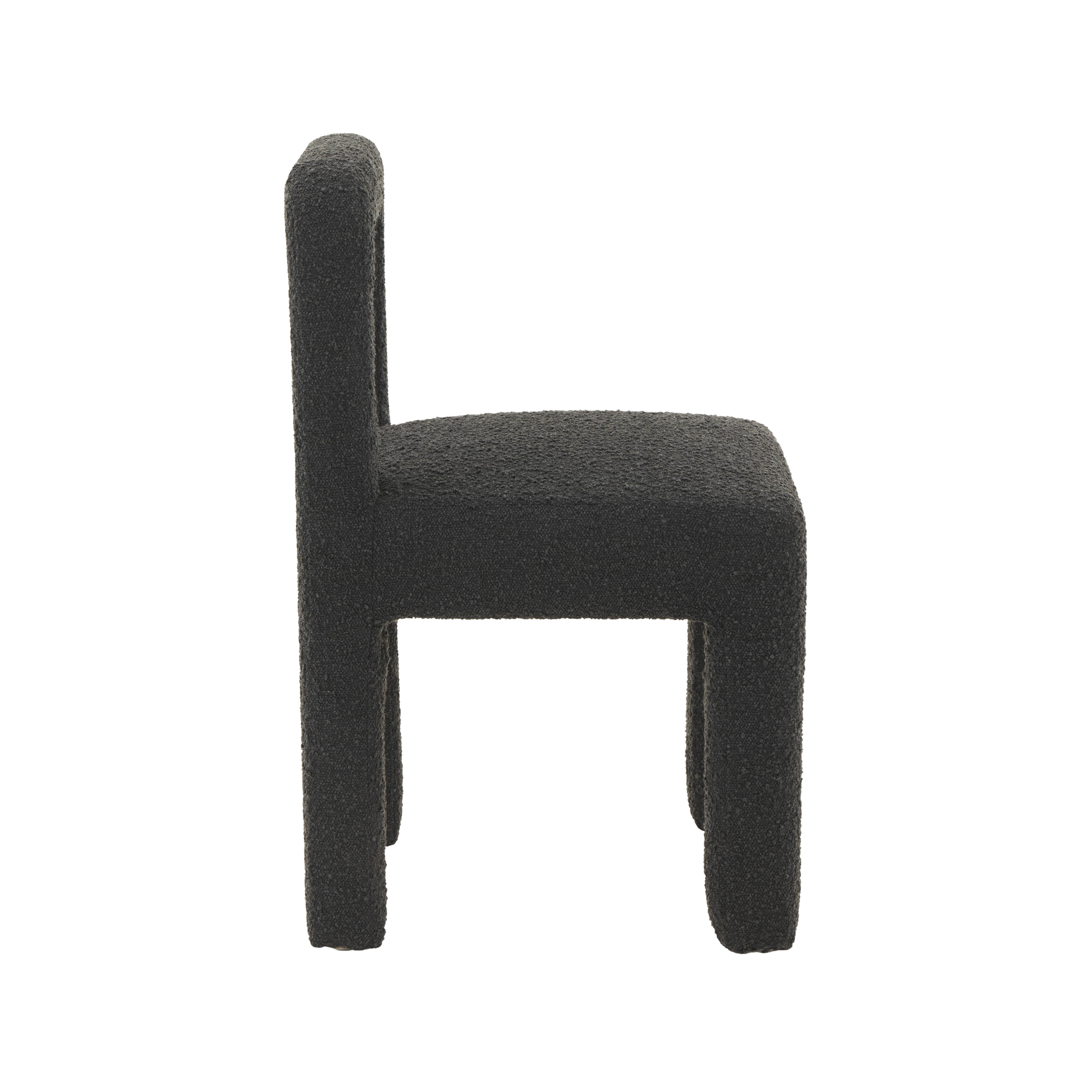 Hazel Black Boucle Dining Chair - Image 3
