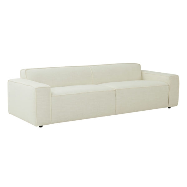 Olafur Cream Linen Sofa - Image 0