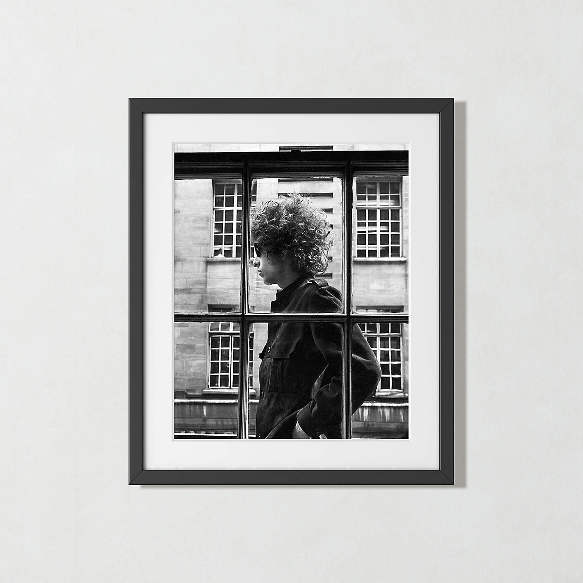 'Bob Dylan, 1966' Photographic Print in Black Frame 21.5"x25.5" - Image 0