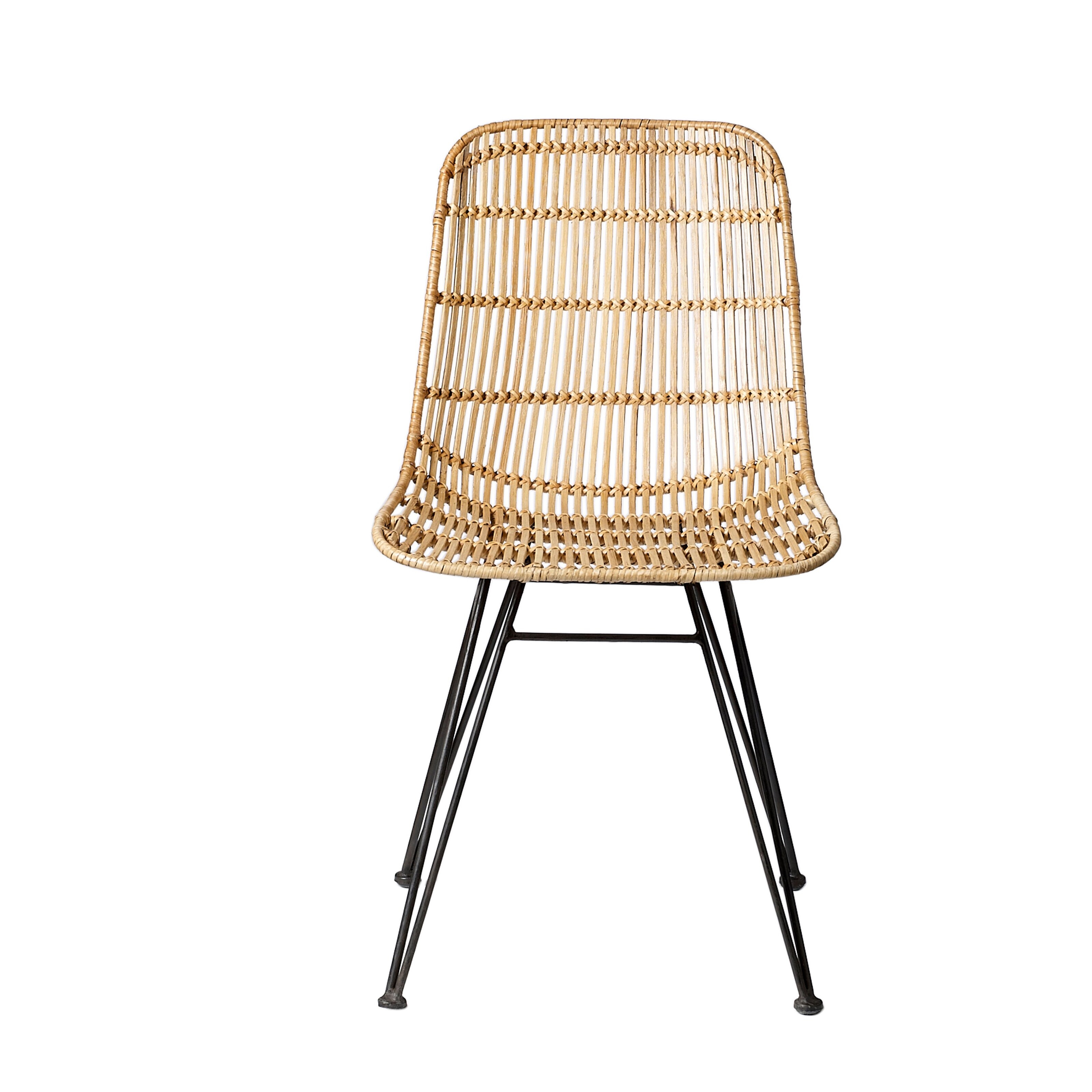 Edmond Braided Rattan Side Chair - Image 0