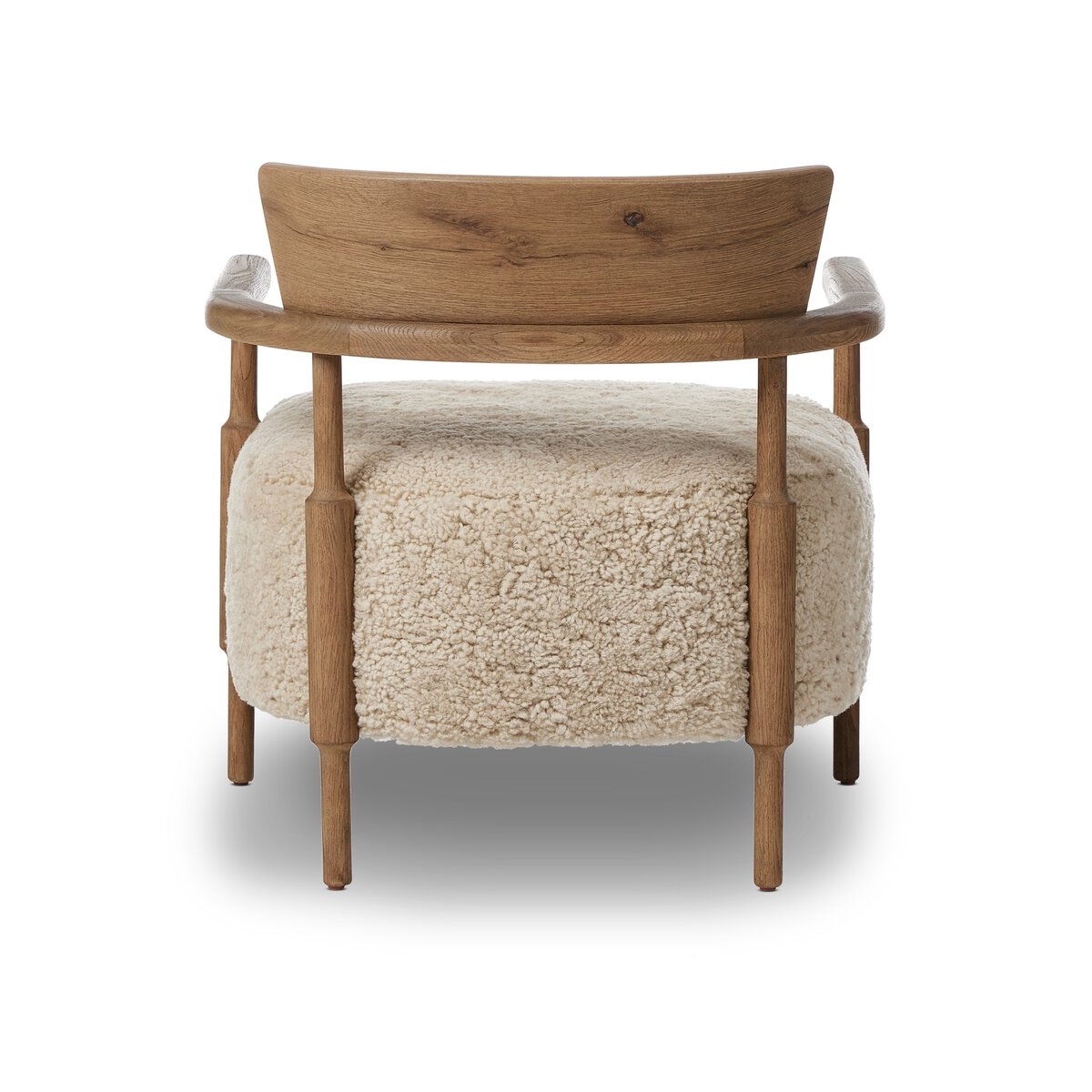 Bennett Chair - Beige Shearling by Amber Lewis x Four Hands - Image 5