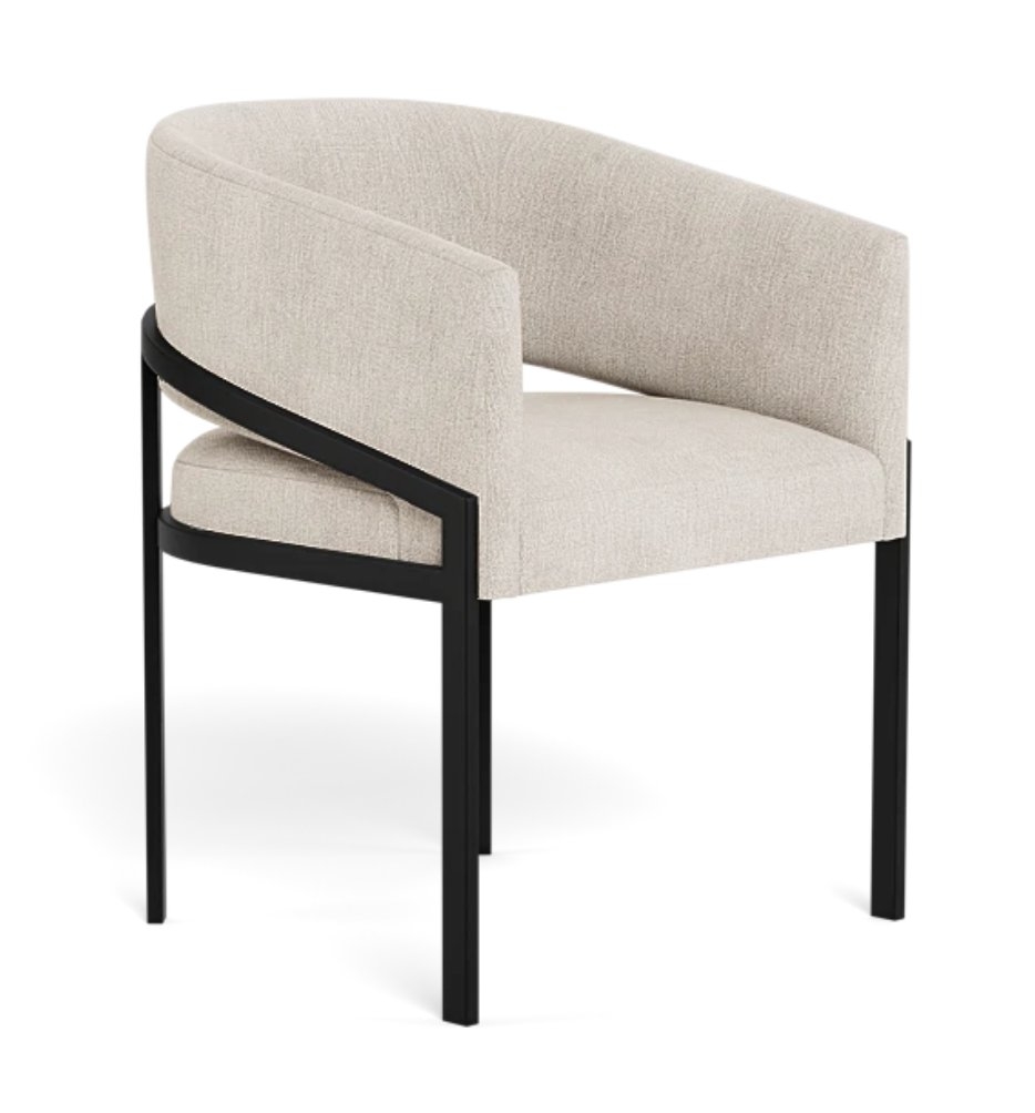 Mina Metal Framed Upholstered Chair - Image 0