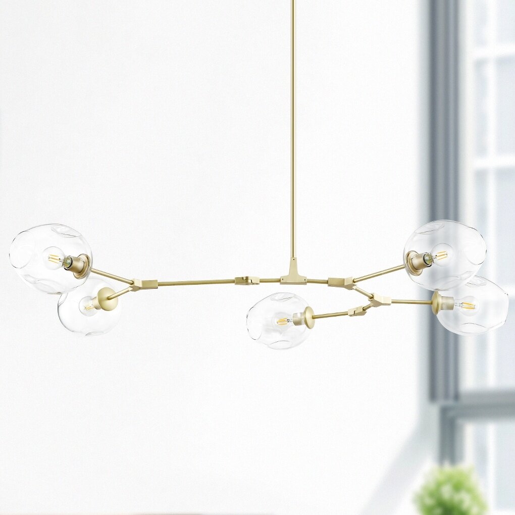 Gaia 5 - Light Sputnik Modern Linear Chandelier - Image 2