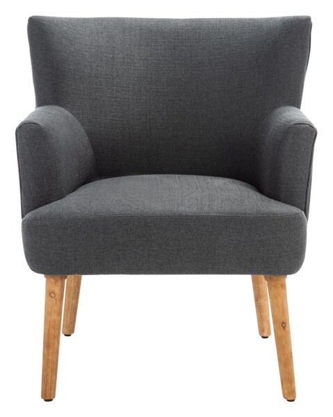 Delfino Accent Chair - Dark Grey - Safavieh - Image 1