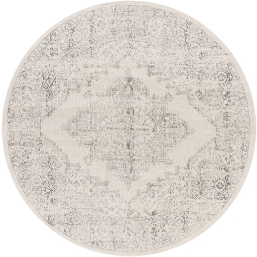 Roma Beige Indoor 7'10" x 7'10" Machine Woven Rug - Image 0