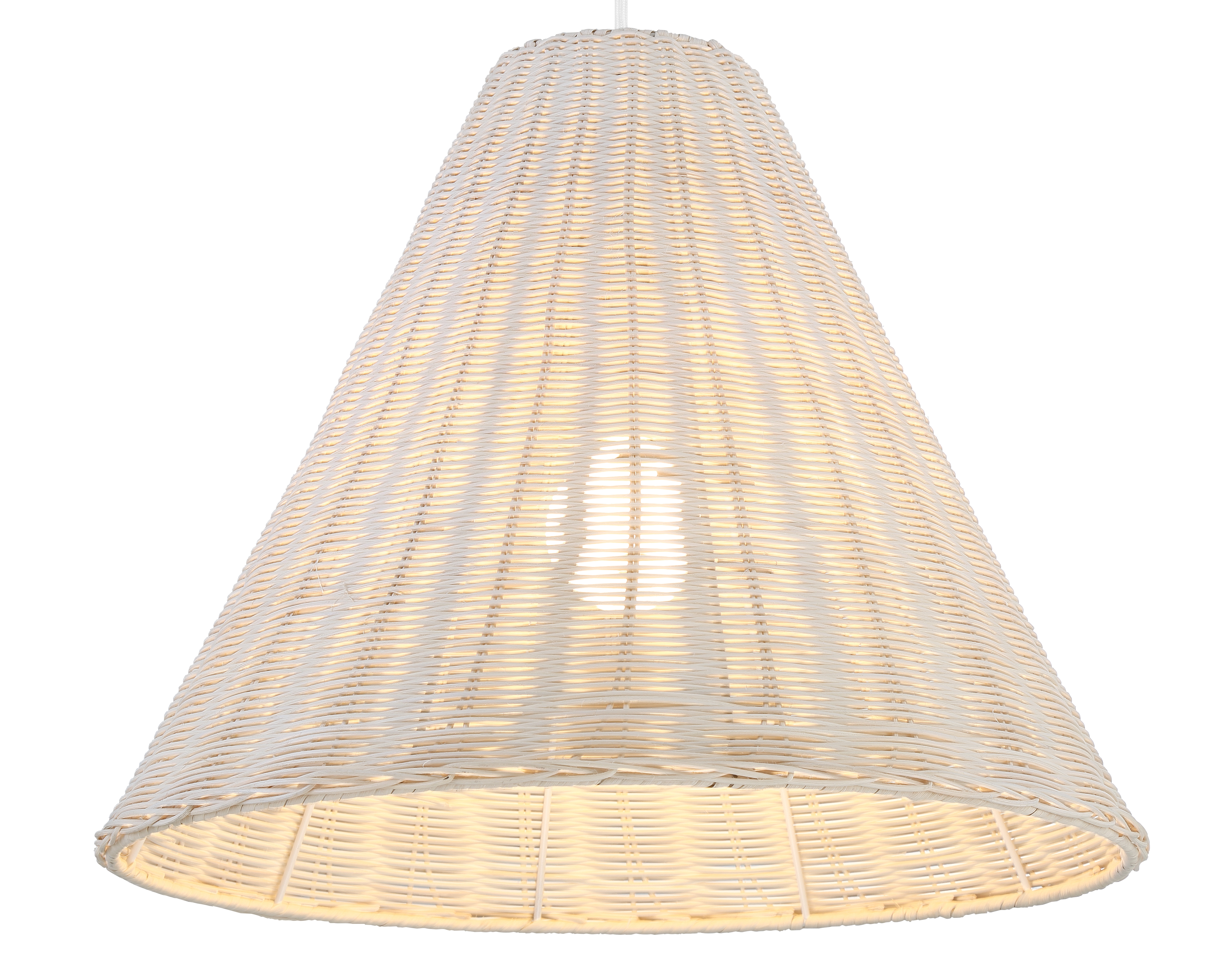 Sonoma Pendant | 17.75" | White Wicker - Image 3