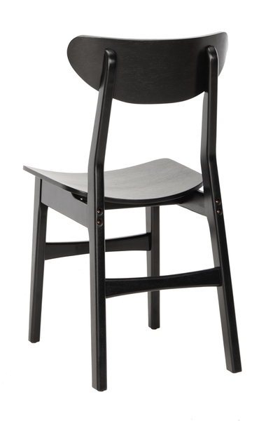 Lucca Retro Dining Chair - Black - Set of 2 - Image 3