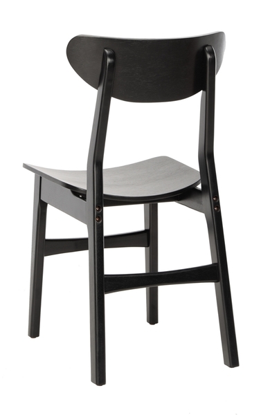 Lucca Retro Dining Chair - Black - Safavieh - Image 4