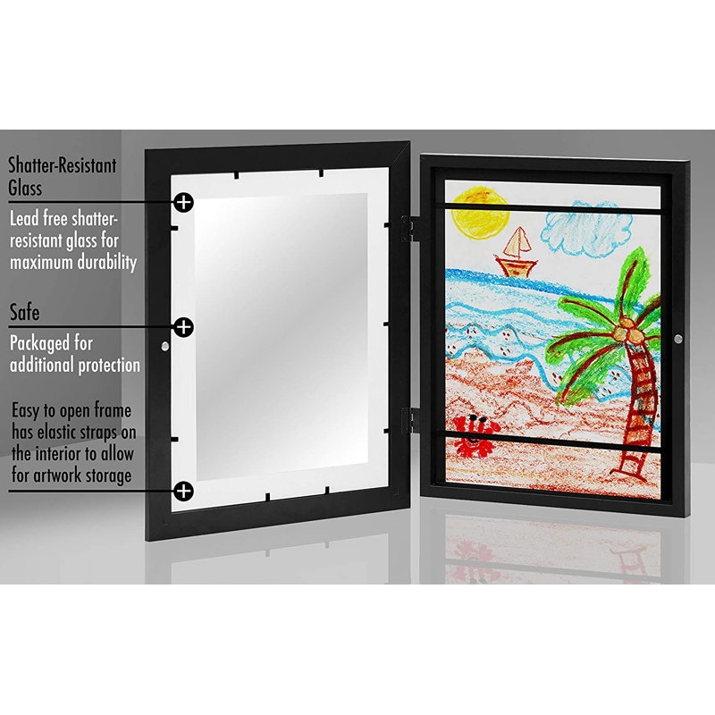 'Timeless' 3 Piece Framed Photographic Print on Canvas SetKids Art Frame with Mat for 8.5 x 11 - Composite Wood and Shatter-Resistant Glass - Image 5